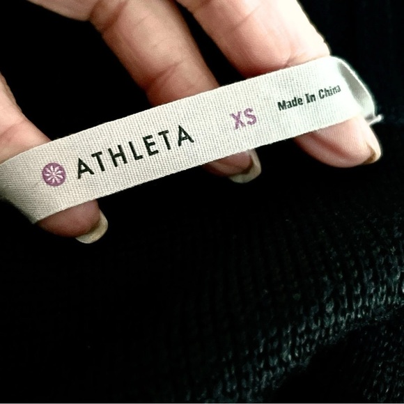 Pre-owned, black Athleta Chill Factor Wool Blend Sweater Coat - XS - Picture 15 of 16